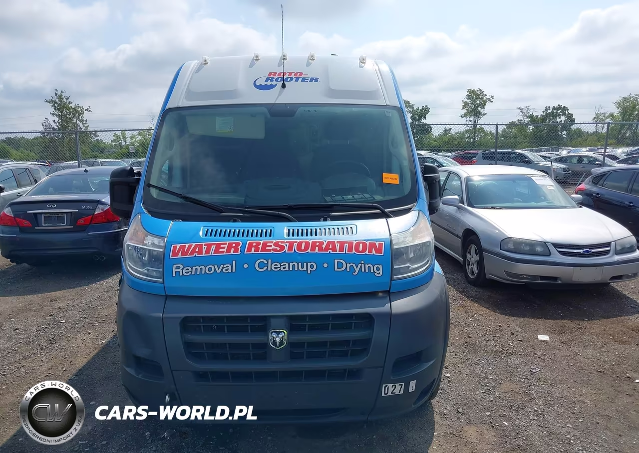 2017 Ram Promaster 3500 Cargo Van High Roof 159 Wb Ext VIN:3C6URVJG0HE543522 - 12