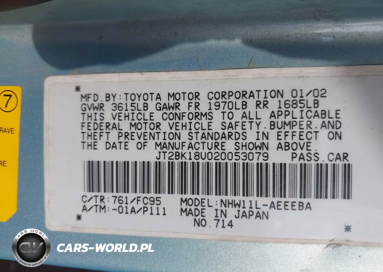 2002 Toyota Prius VIN:JT2BK18U020053079 - 9