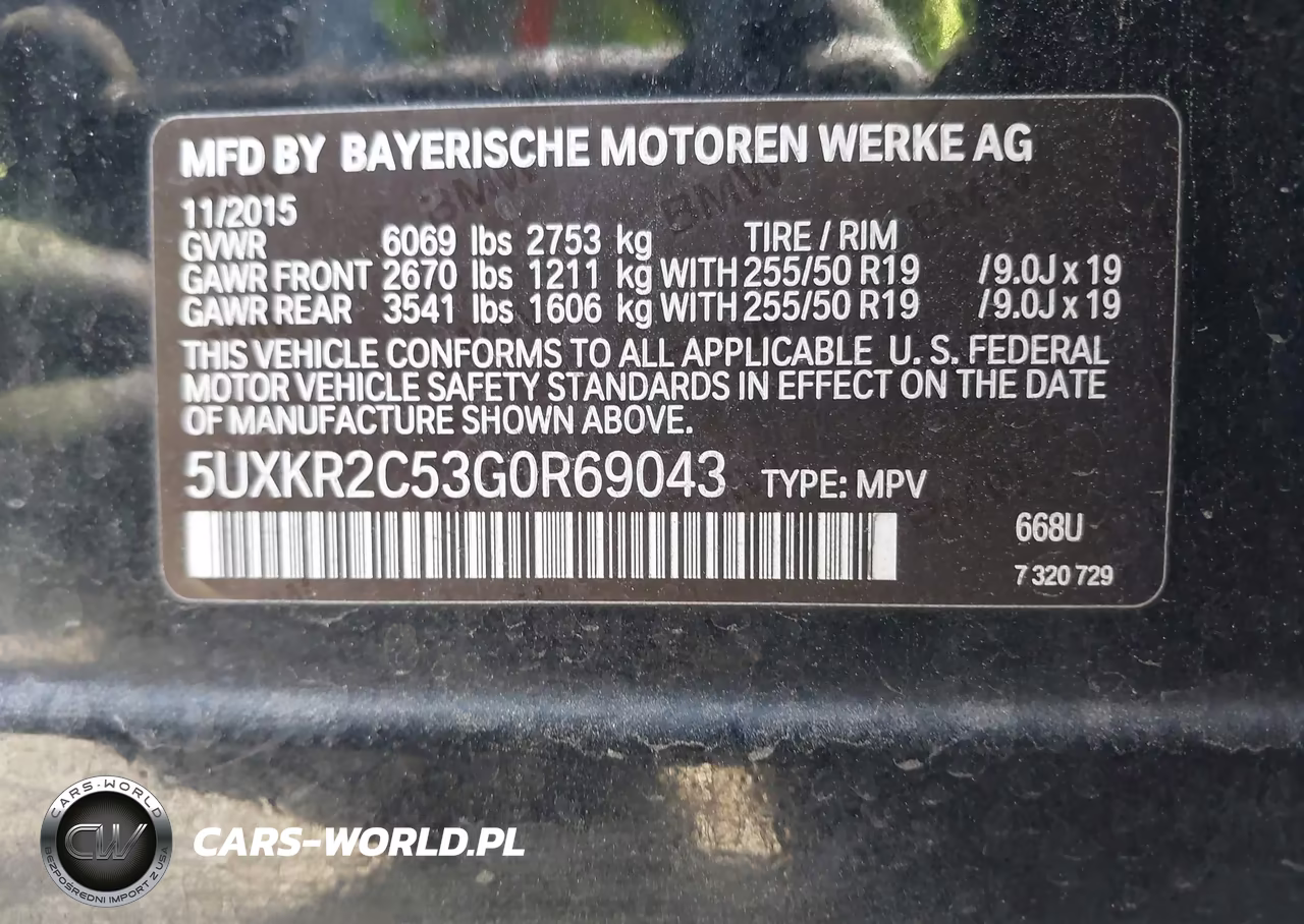 2016 BMW X5 Sdrive35I VIN:5UXKR2C53G0R69043 - 9