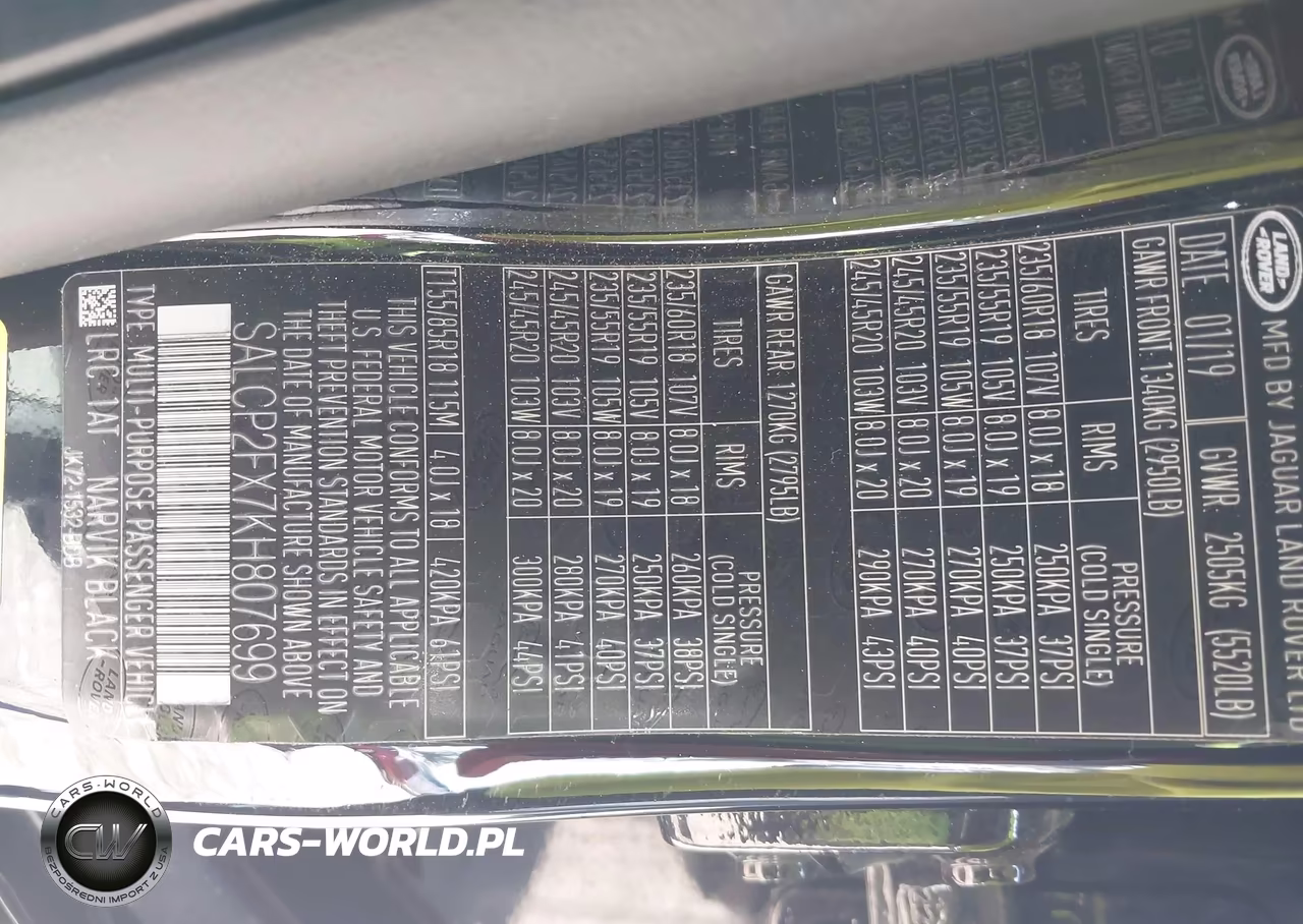 2019 Land Rover Discovery Sport Se VIN:SALCP2FX7KH807699 - 9