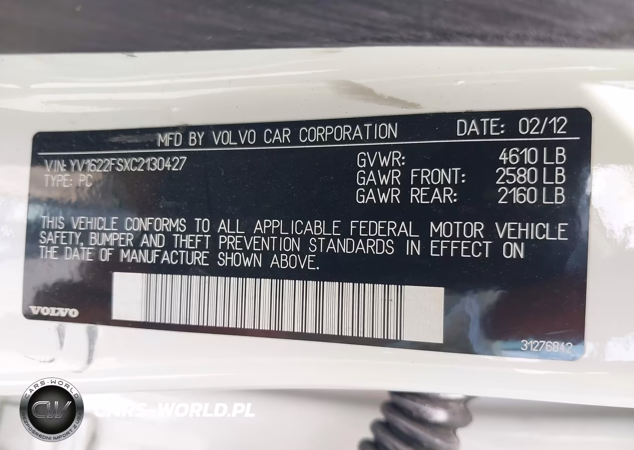 2012 Volvo S60 T5 VIN:YV1622FSXC2130427 - 9
