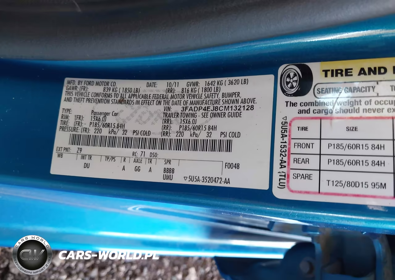 2012 Ford Fiesta Se VIN:3FADP4EJ8CM132128 - 9