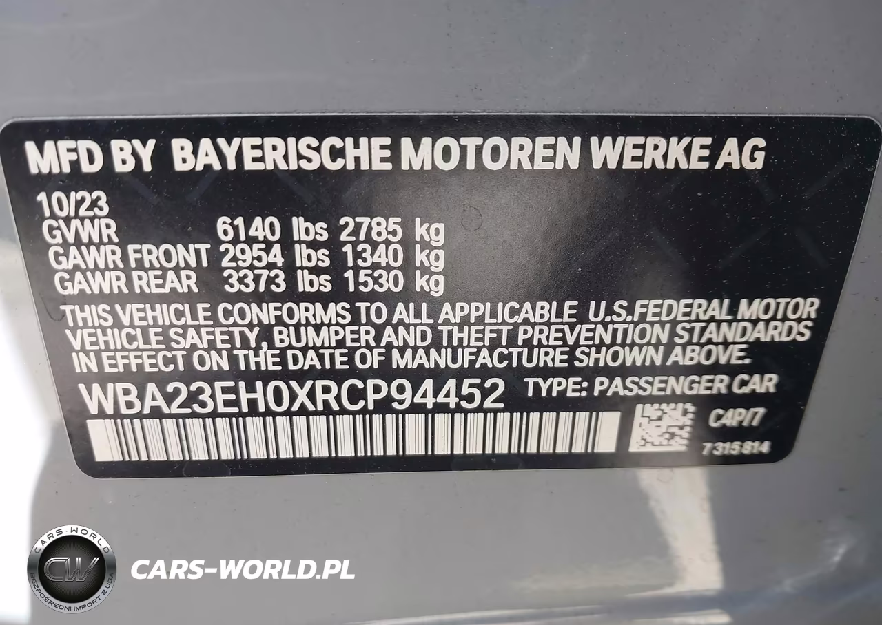 2024 BMW 740 I VIN:WBA23EH0XRCP94452 - 9