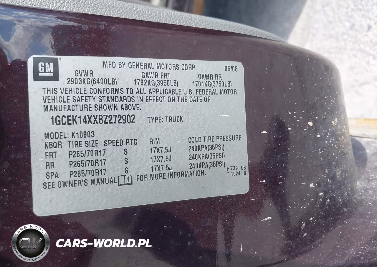 2008 Chevrolet Silverado 1500 Work Truck VIN:1GCEK14XX8Z272902 - 9