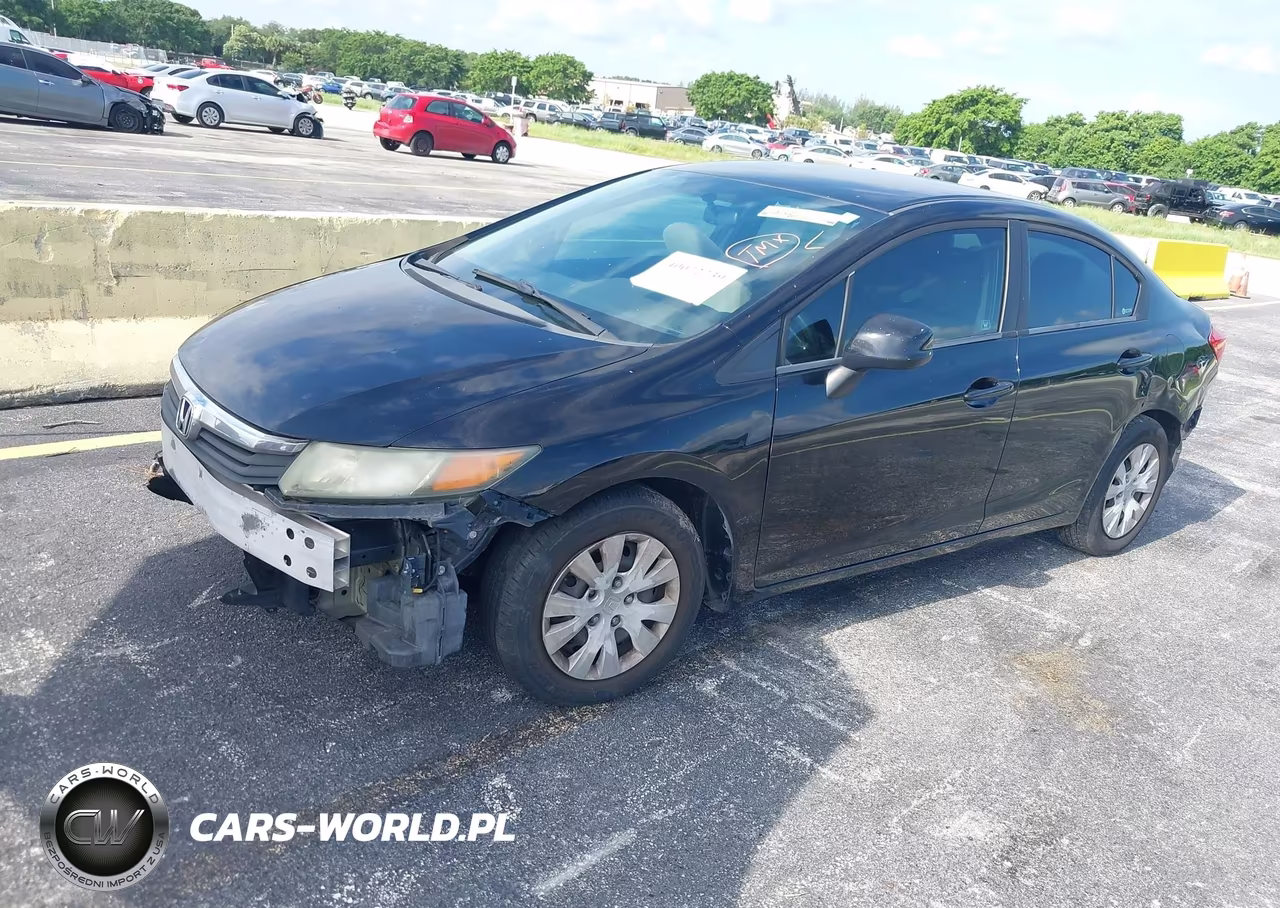 2012 Honda Civic Lx VIN:19XFB2F53CE007443 - 2