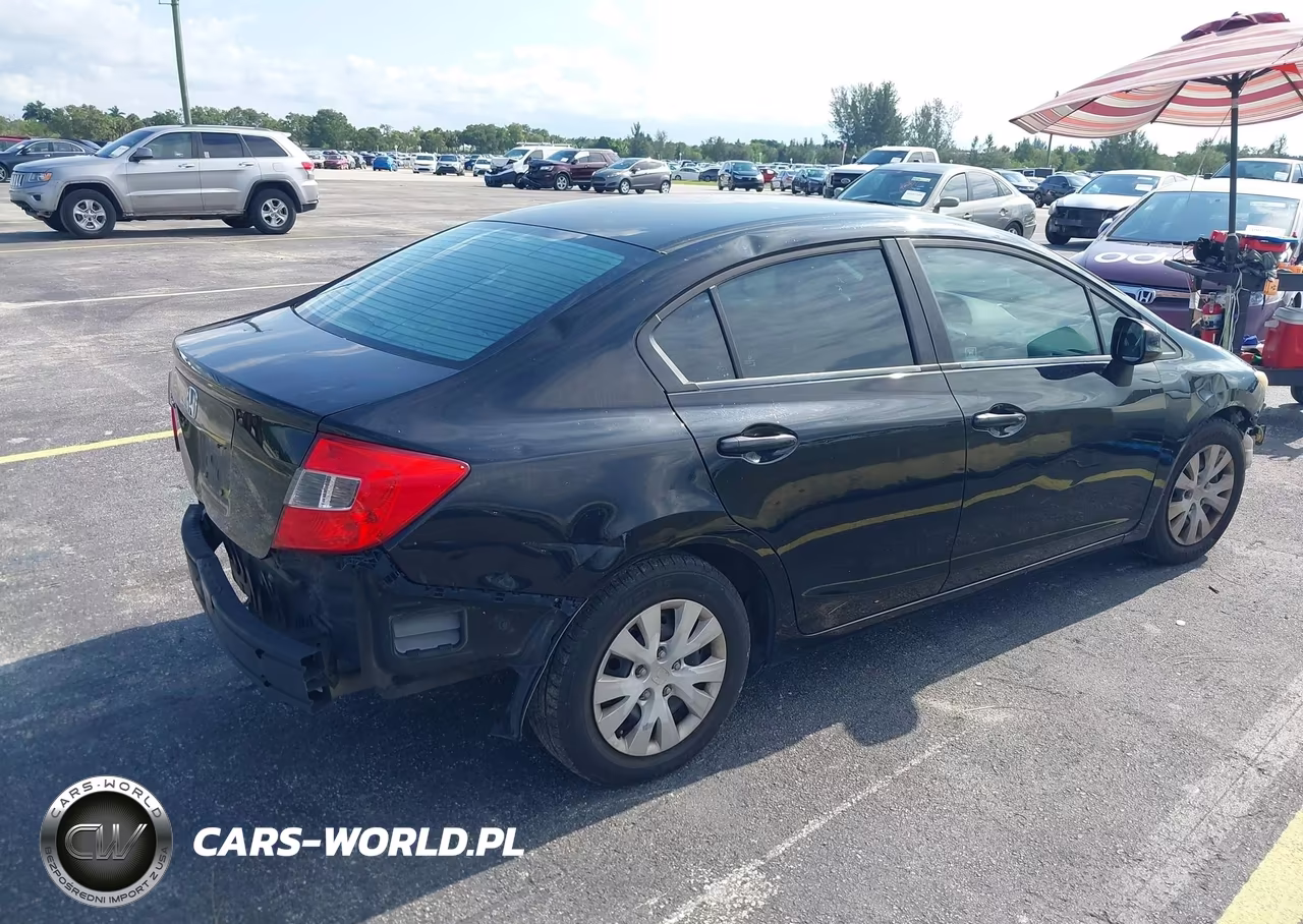 2012 Honda Civic Lx VIN:19XFB2F53CE007443 - 4