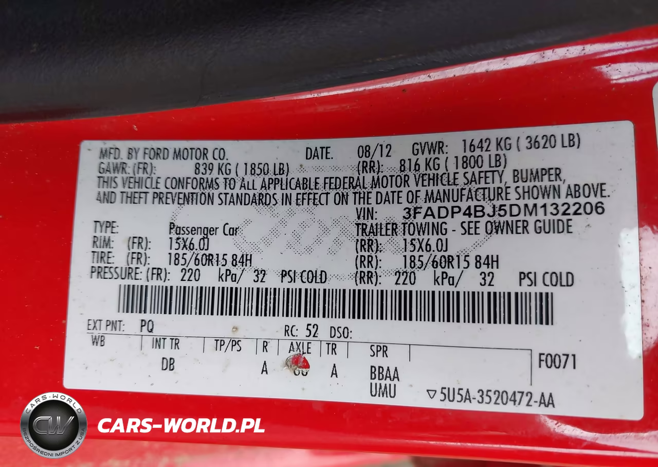 2013 Ford Fiesta Se VIN:3FADP4BJ5DM132206 - 9