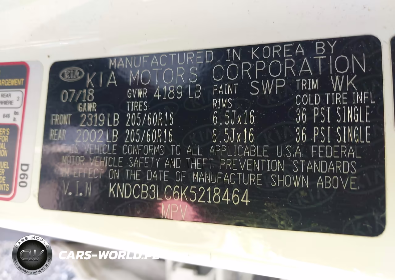 2019 Kia Niro Lx VIN:KNDCB3LC6K5218464 - 9