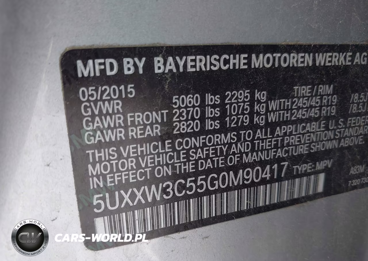 2016 BMW X4 xDrive28I VIN:5UXXW3C55G0M90417 - 9