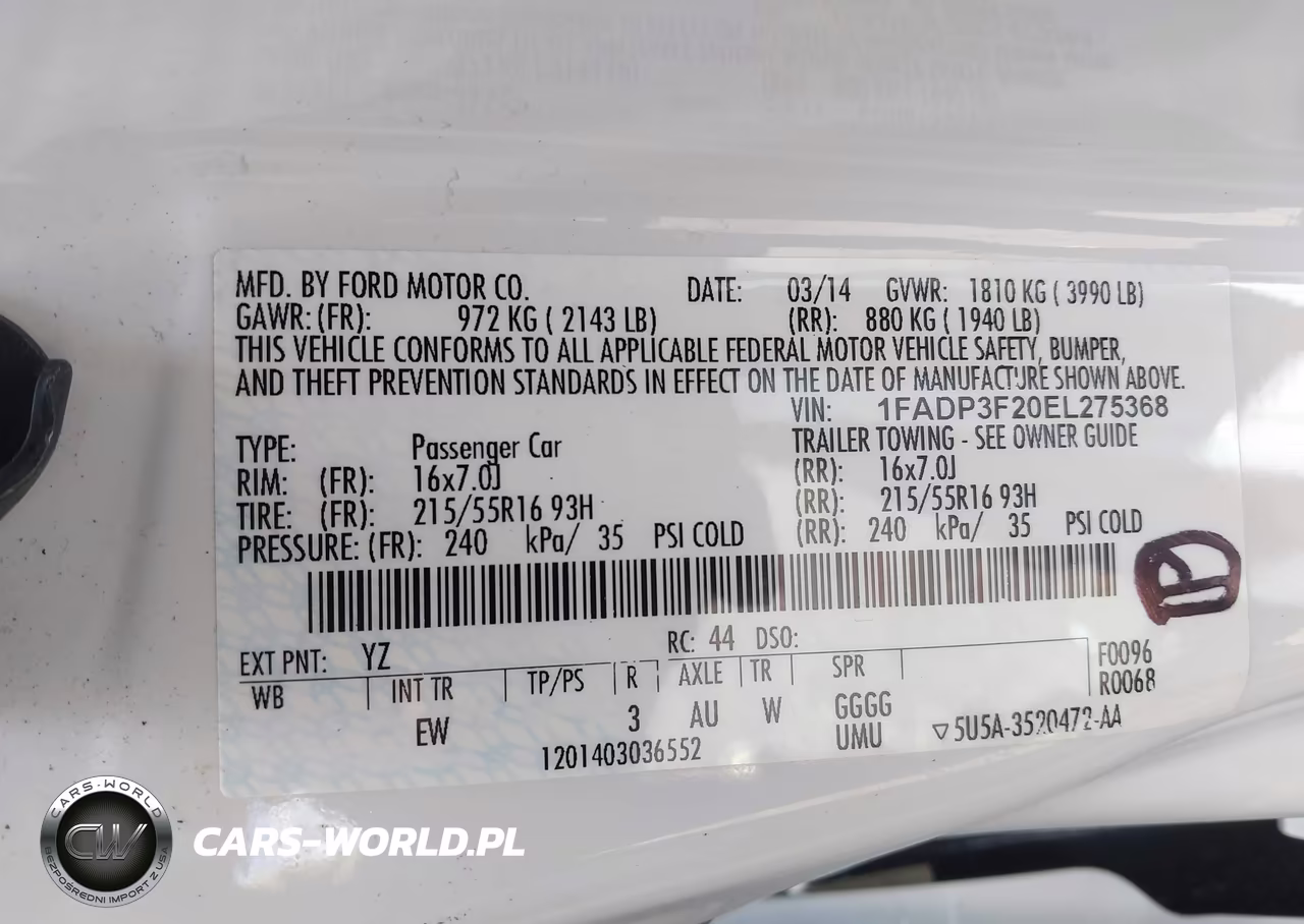 2014 Ford Focus Se VIN:1FADP3F20EL275368 - 9