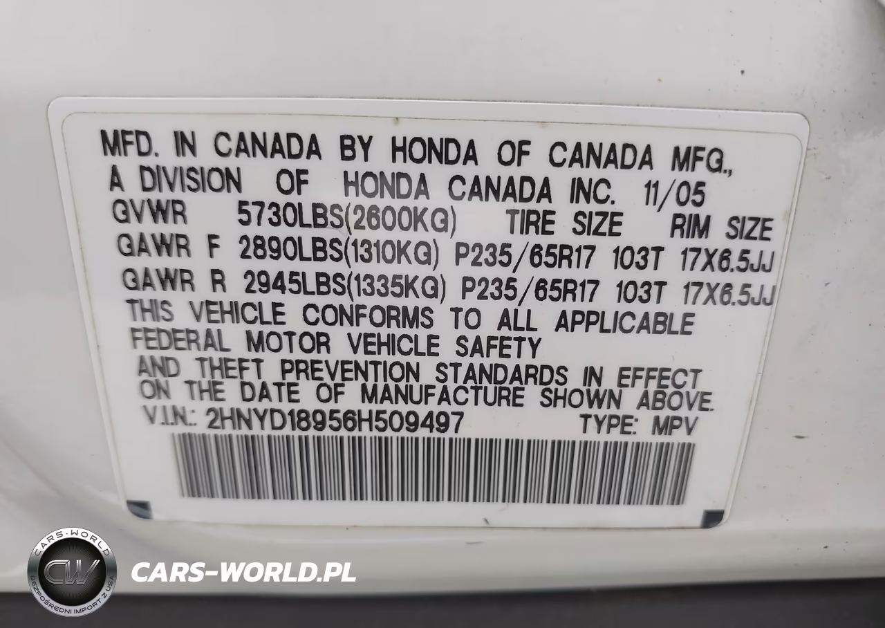 2006 Acura Mdx VIN:2HNYD18956H509497 - 9