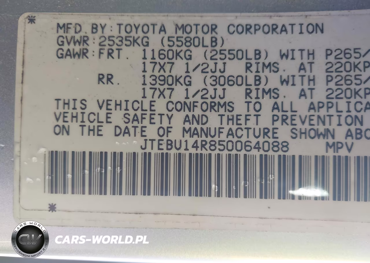 2005 Toyota 4Runner Sr5 Sport V6 VIN:JTEBU14R850064088 - 9