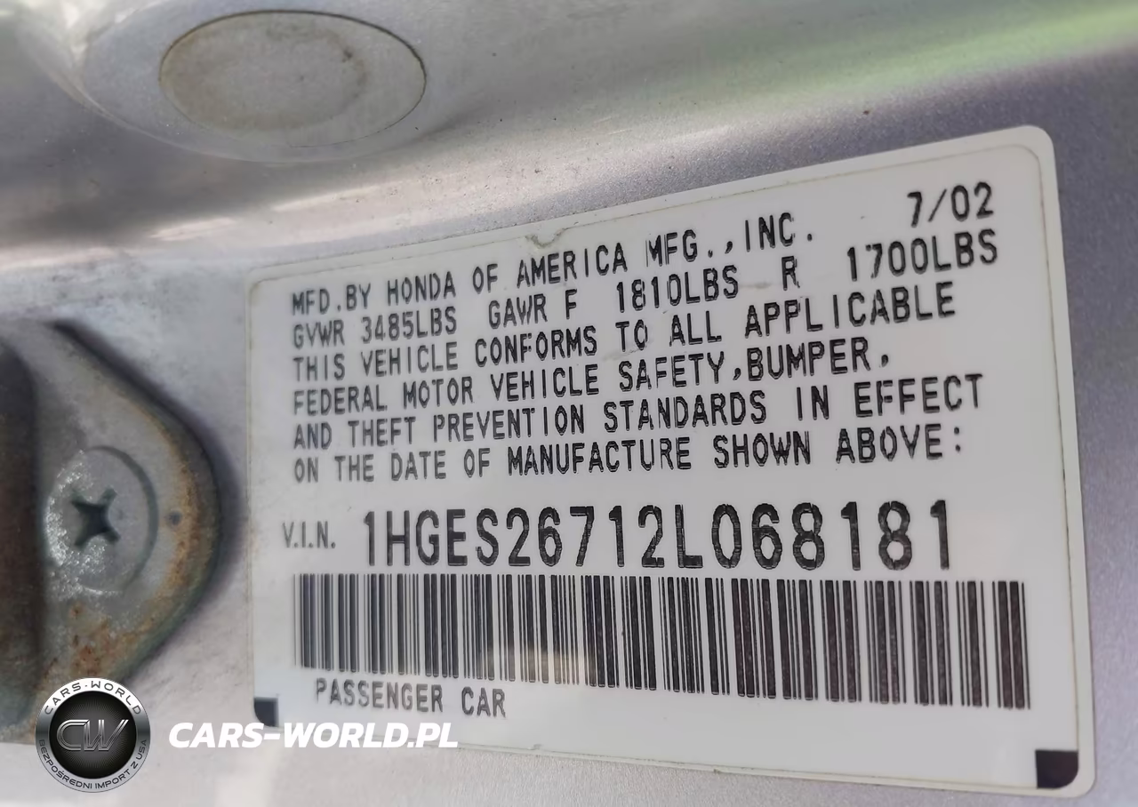 2002 Honda Civic Ex VIN:1HGES26712L068181 - 9