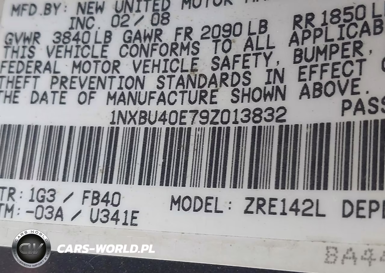 2009 Toyota Corolla Le VIN:1NXBU40E79Z013832 - 9