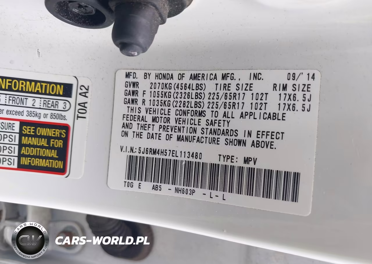 2014 Honda Cr-V Ex VIN:5J6RM4H57EL113480 - 9