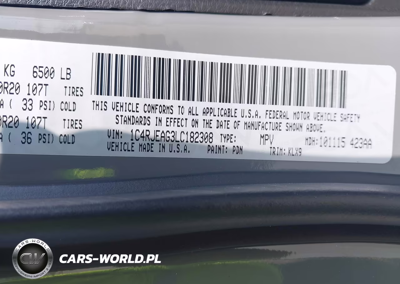 2020 Jeep Grand Cherokee Altitude 4X2 VIN:1C4RJEAG3LC182308 - 9