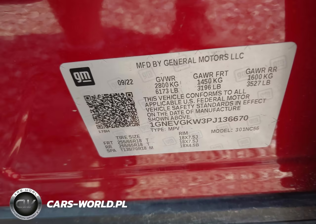 2023 Chevrolet Traverse Awd Lt Cloth VIN:1GNEVGKW3PJ136670 - 9