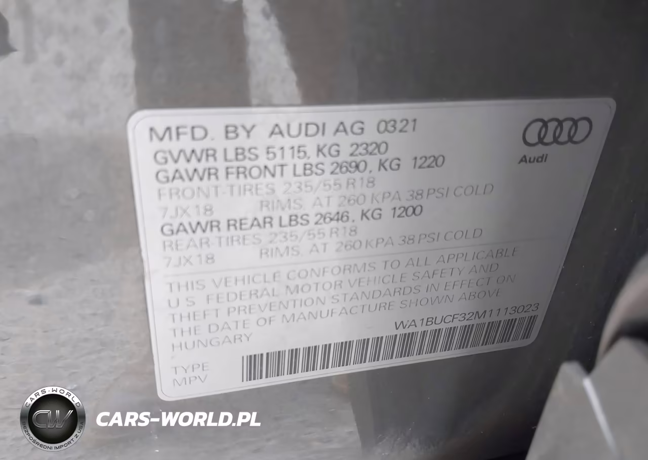 2021 Audi Q3 Premium Plus 40 VIN:WA1BUCF32M1113023 - 9