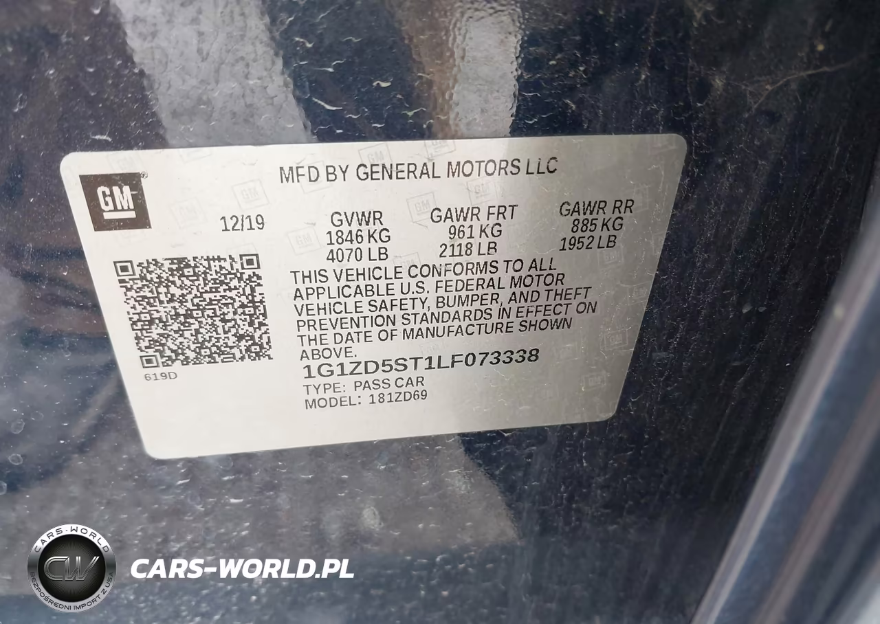 2020 Chevrolet Malibu Fwd Lt VIN:1G1ZD5ST1LF073338 - 9