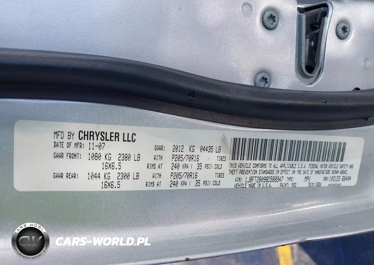2008 Jeep Patriot Sport VIN:1J8FT28098D588947 - 9