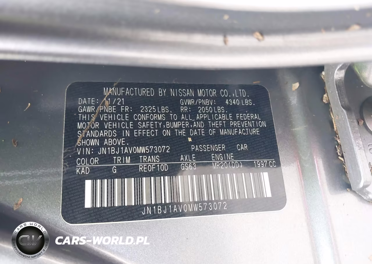 2021 Nissan Rogue Sport S Fwd Xtronic Cvt VIN:JN1BJ1AV0MW573072 - 9