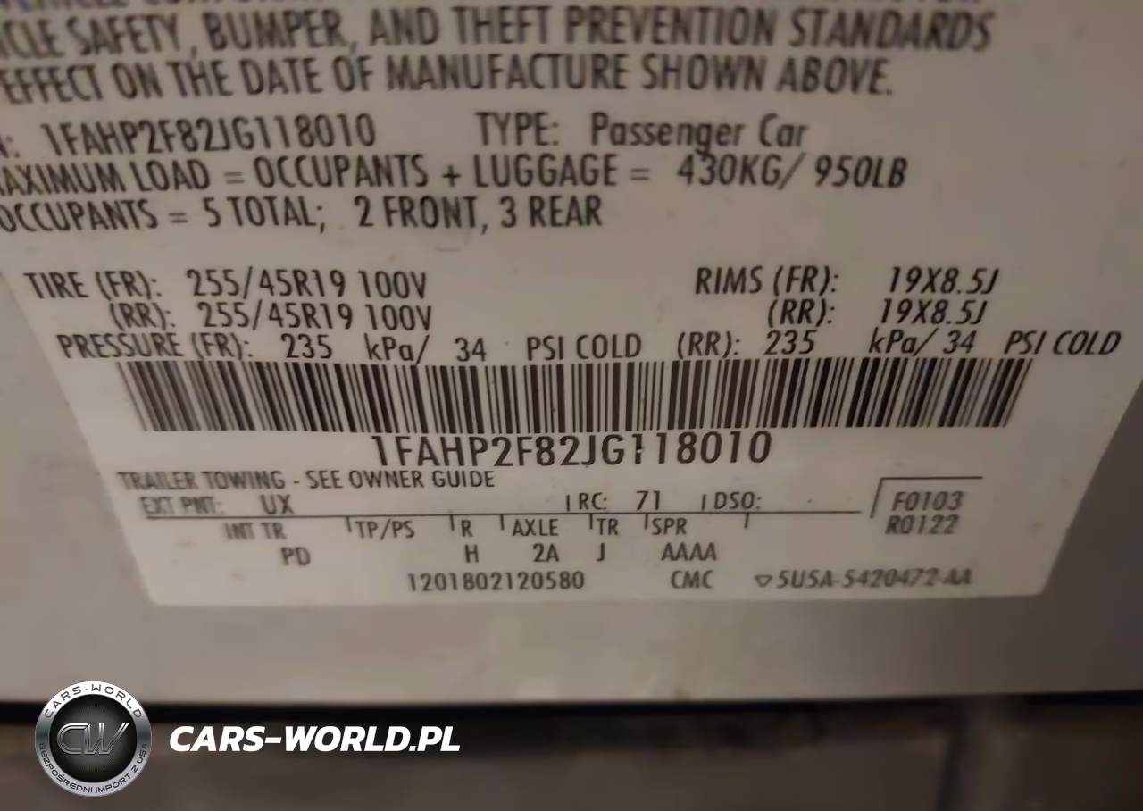2018 Ford Taurus Limited VIN:1FAHP2F82JG118010 - 9