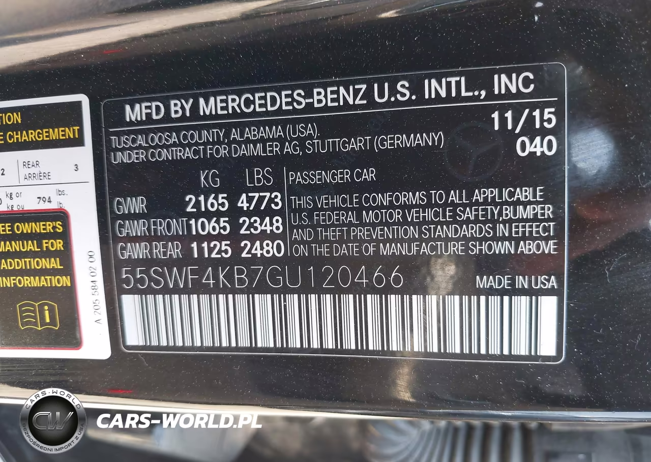 2016 Mercedes-Benz C 300 4Matic-Luxury 4Matic-Sport 4Matic VIN:55SWF4KB7GU120466 - 9