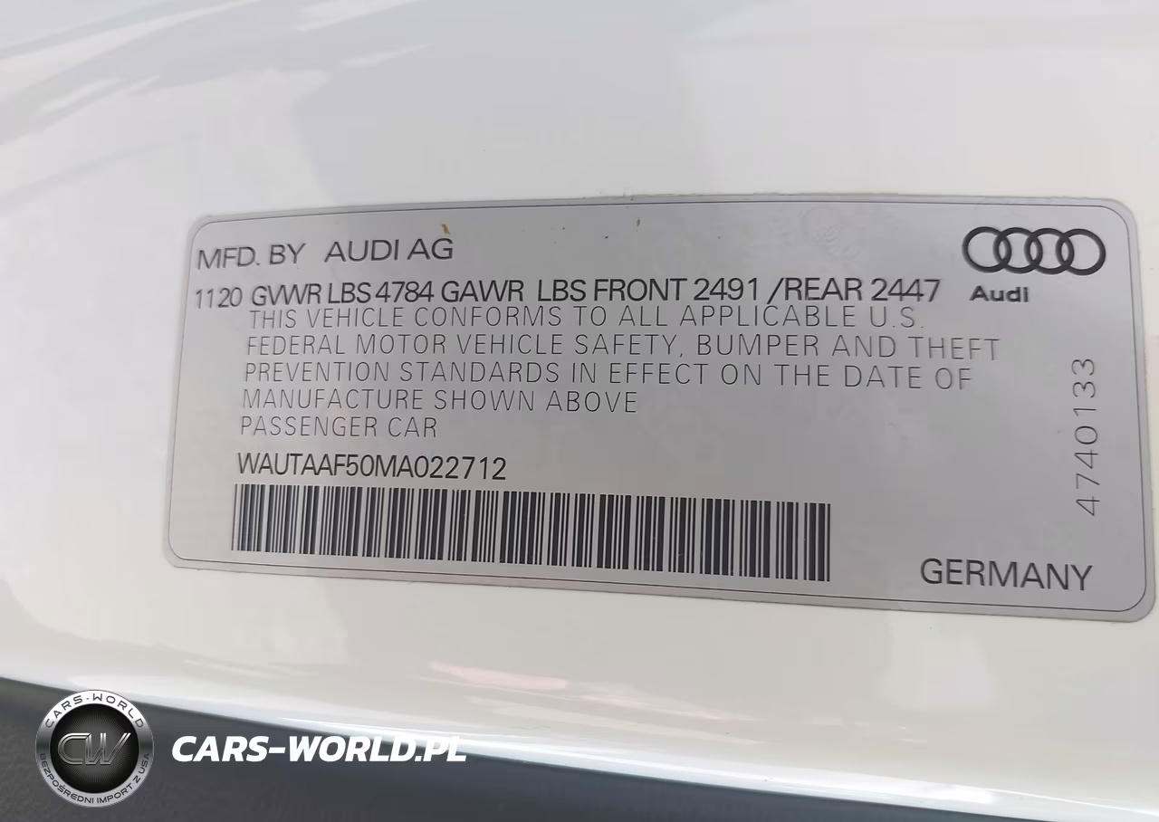 2021 Audi A5 Premium Plus 45 Tfsi Quattro S Tronic VIN:WAUTAAF50MA022712 - 9