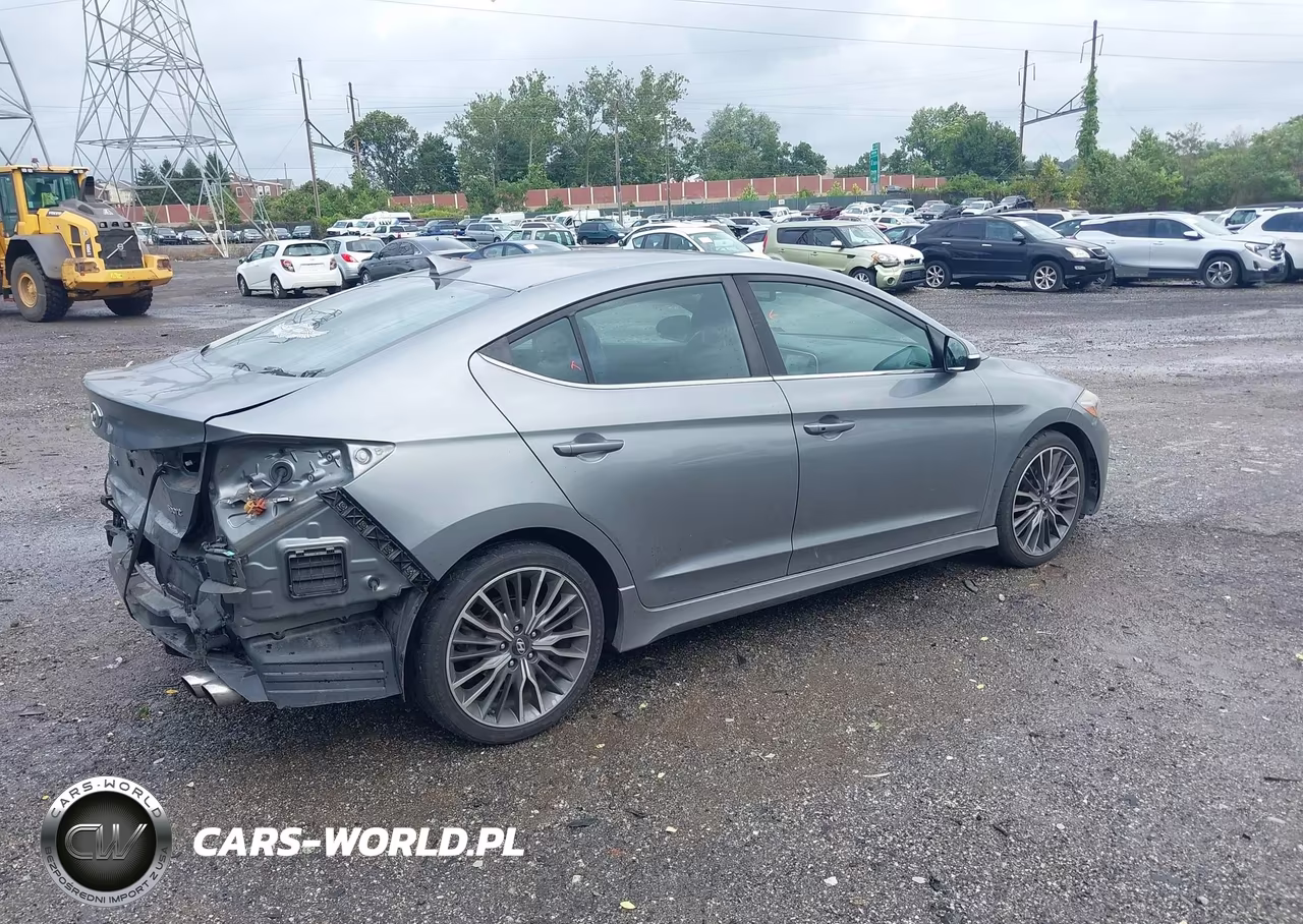 2017 Hyundai Elantra Sport VIN:KMHD04LB9HU292026 - 4