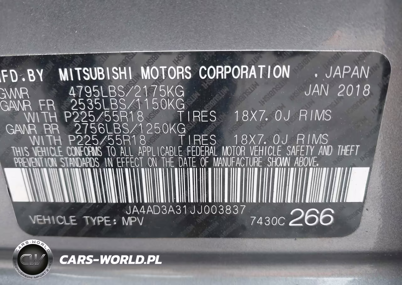 2018 Mitsubishi Outlander Se-Sel-Le VIN:JA4AD3A31JJ003837 - 9