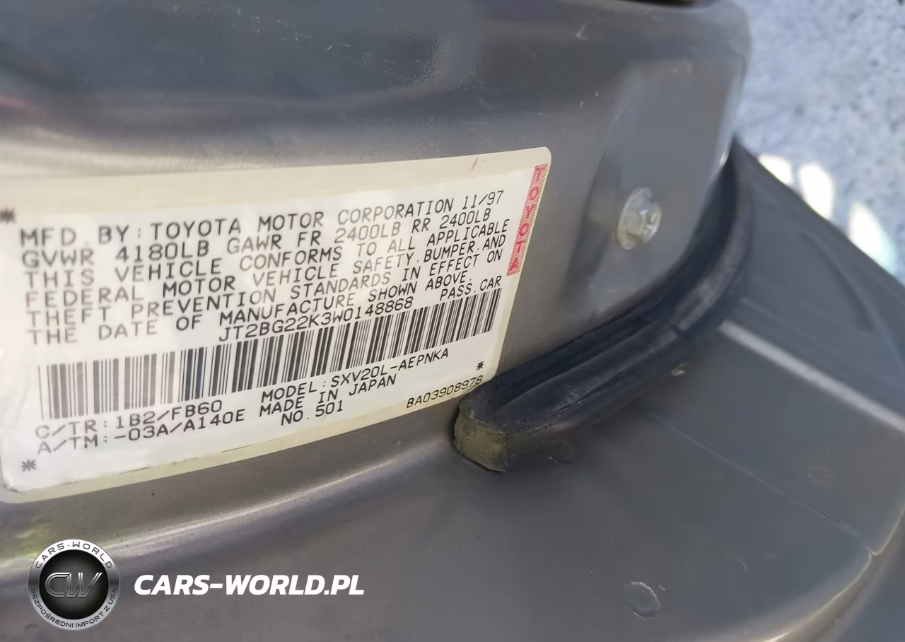 1998 Toyota Camry Le VIN:JT2BG22K3W0148868 - 9