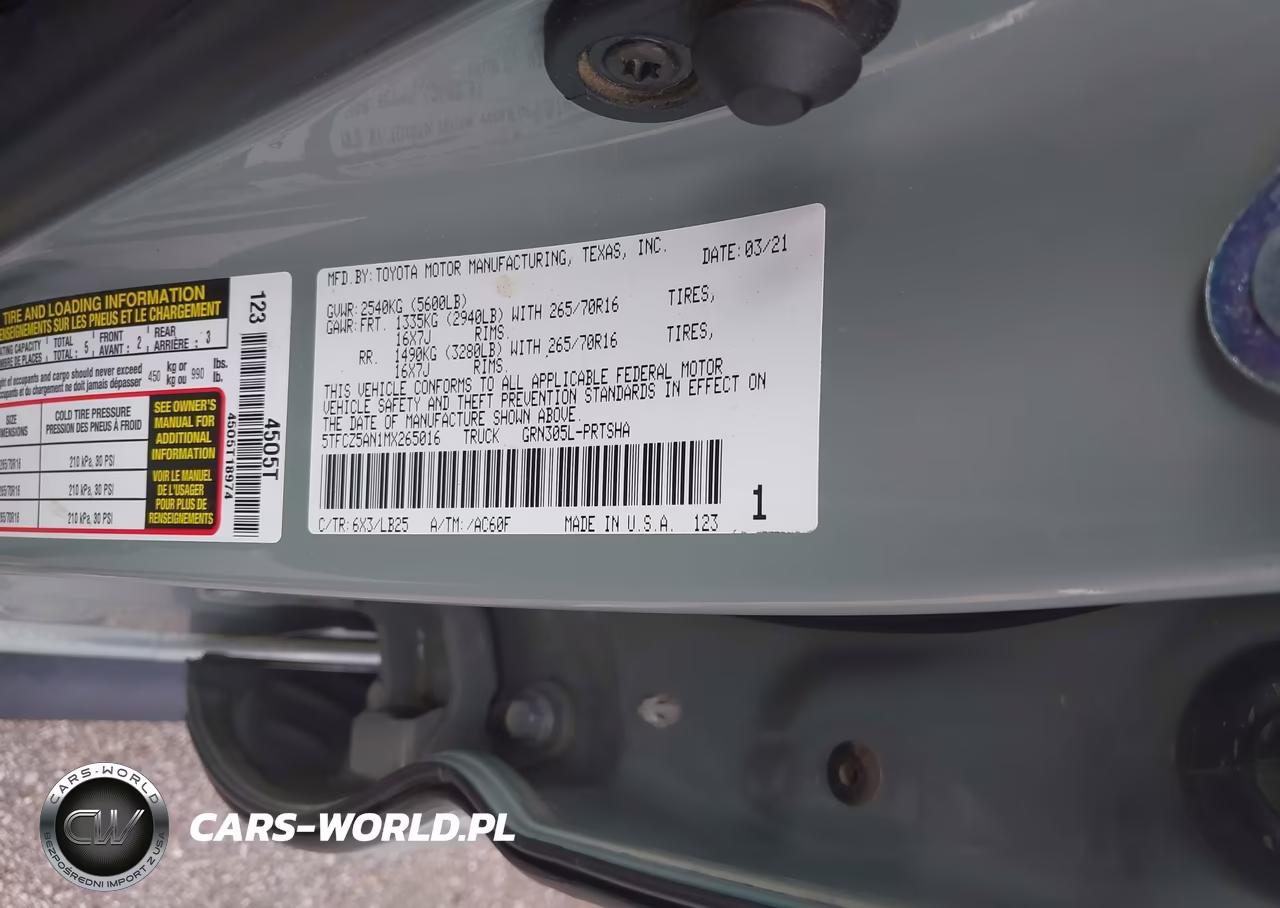 2021 Toyota Tacoma Trd Pro VIN:5TFCZ5AN1MX265016 - 9