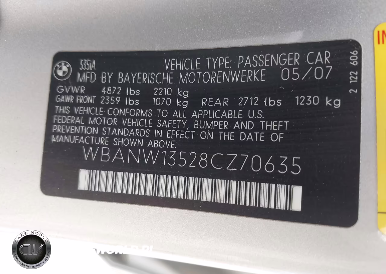 2008 BMW 535I VIN:WBANW13528CZ70635 - 9