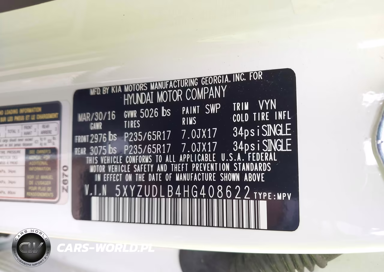 2017 Hyundai Santa Fe Sport 2.4L VIN:5XYZUDLB4HG408622 - 9