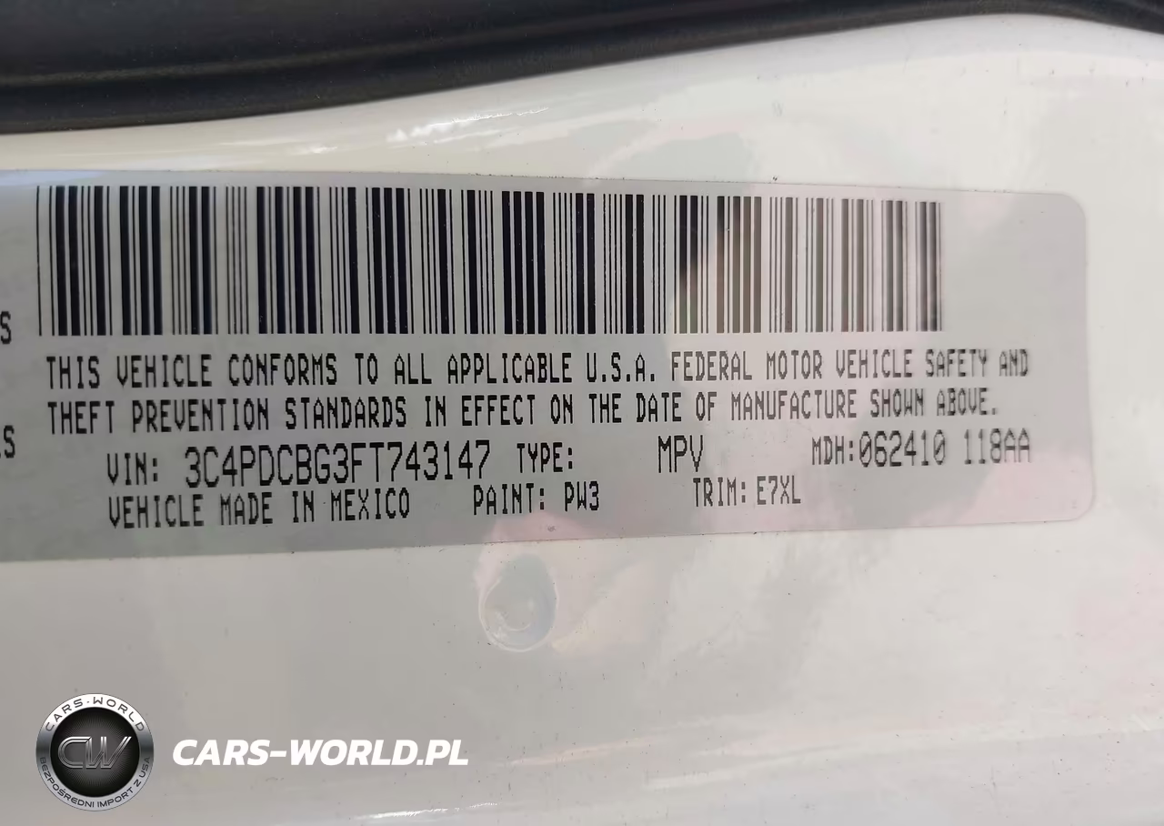 2015 Dodge Journey Sxt VIN:3C4PDCBG3FT743147 - 9