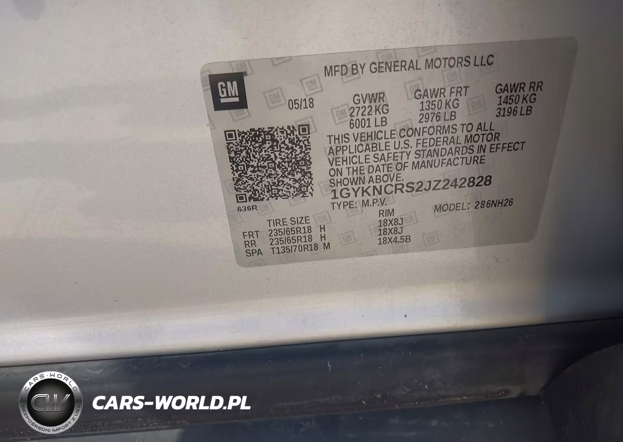 2018 Cadillac Xt5 Luxury VIN:1GYKNCRS2JZ242828 - 9