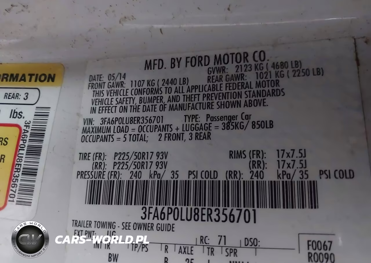 2014 Ford Fusion Hybrid Se VIN:3FA6P0LU8ER356701 - 9