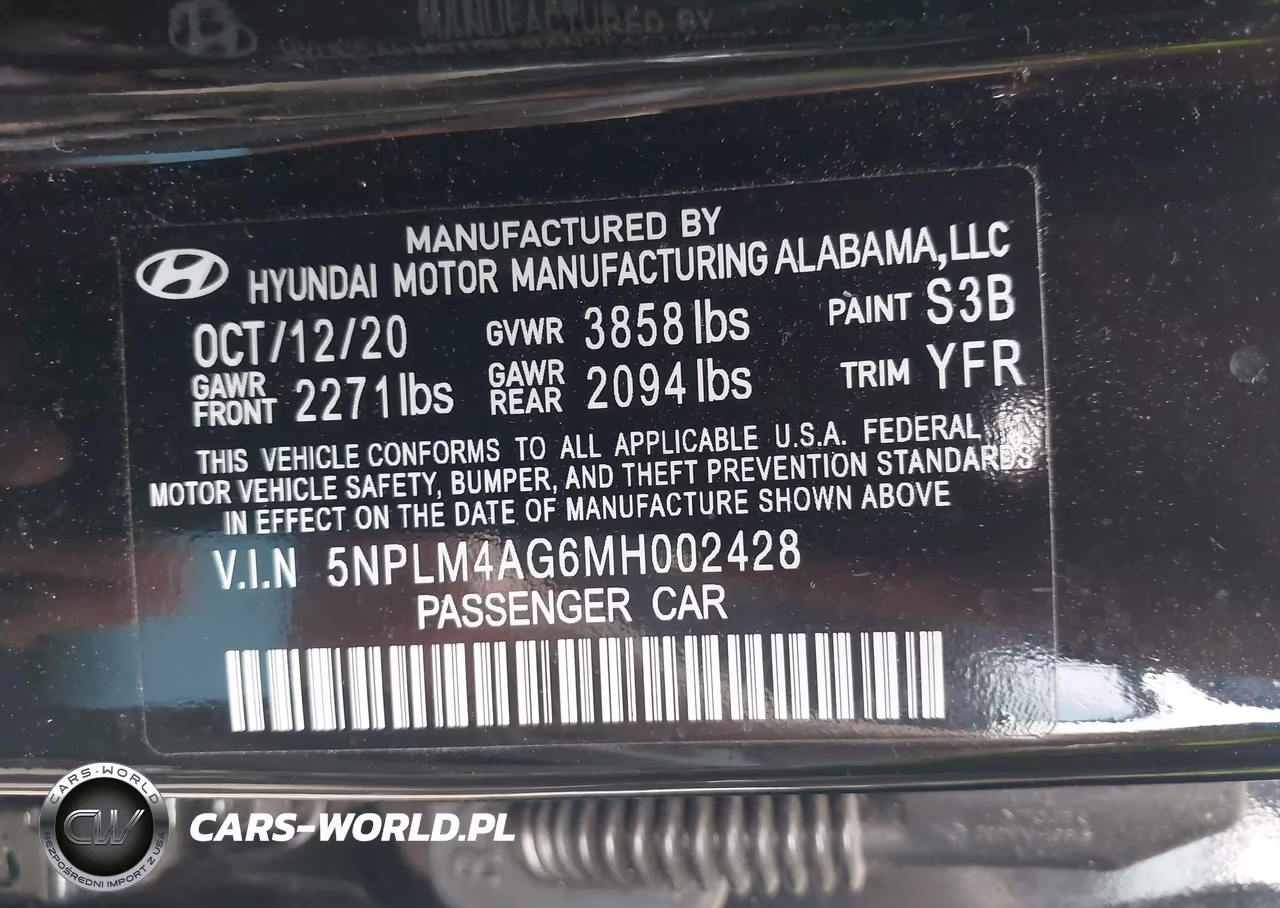 2021 Hyundai Elantra Sel VIN:5NPLM4AG6MH002428 - 9