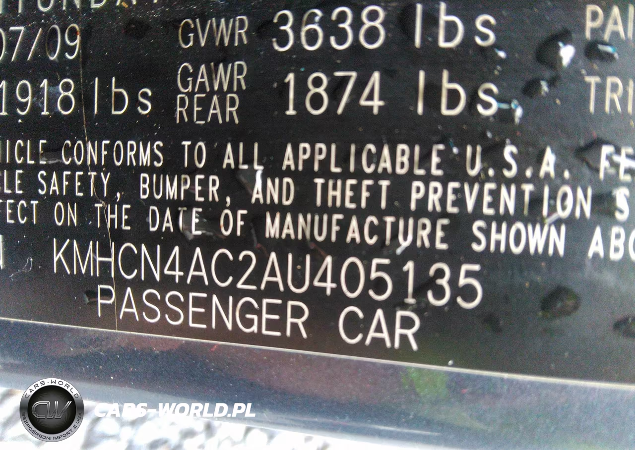 2010 Hyundai Accent Gls VIN:KMHCN4AC2AU405135 - 9