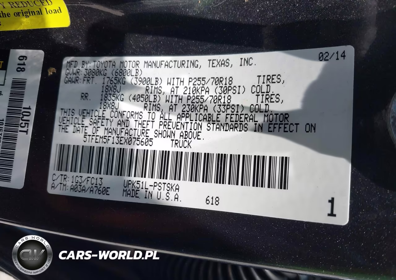 2014 Toyota Tundra Sr5 4.6L V8 VIN:5TFEM5F13EX075605 - 9