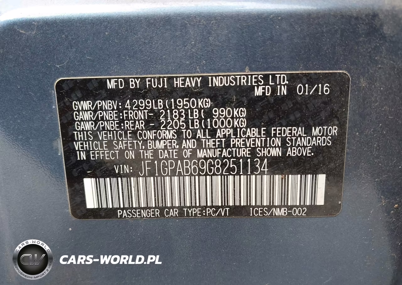 2016 Subaru Impreza 2.0I Premium VIN:JF1GPAB69G8251134 - 9