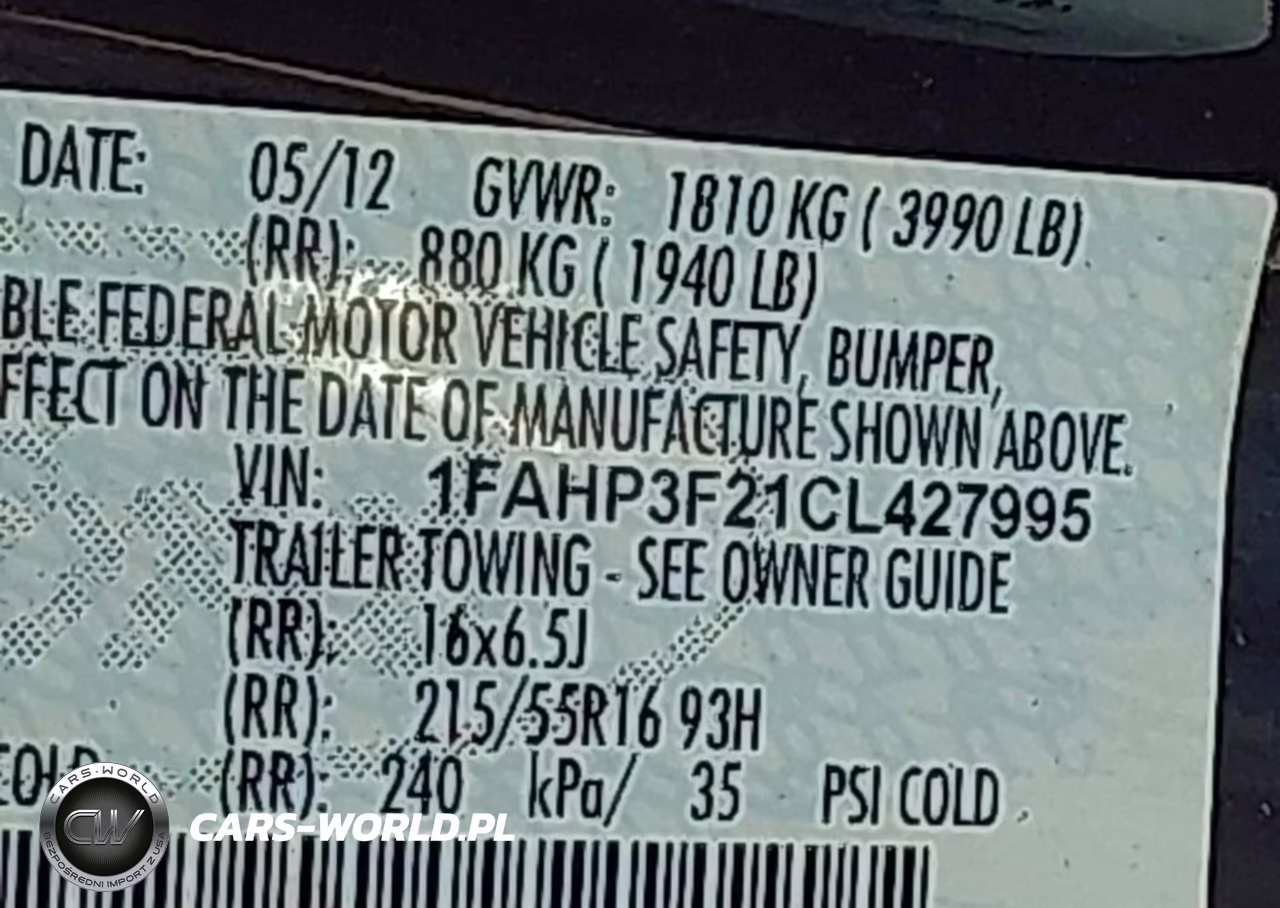 2012 Ford Focus Se VIN:1FAHP3F21CL427995 - 9