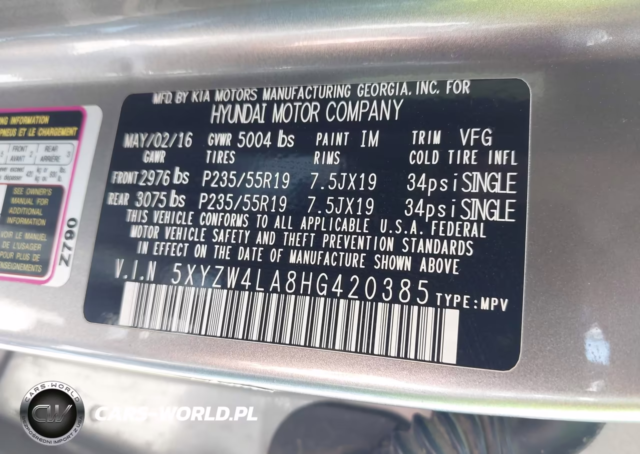2017 Hyundai Santa Fe Sport 2.0T Ultimate VIN:5XYZW4LA8HG420385 - 9