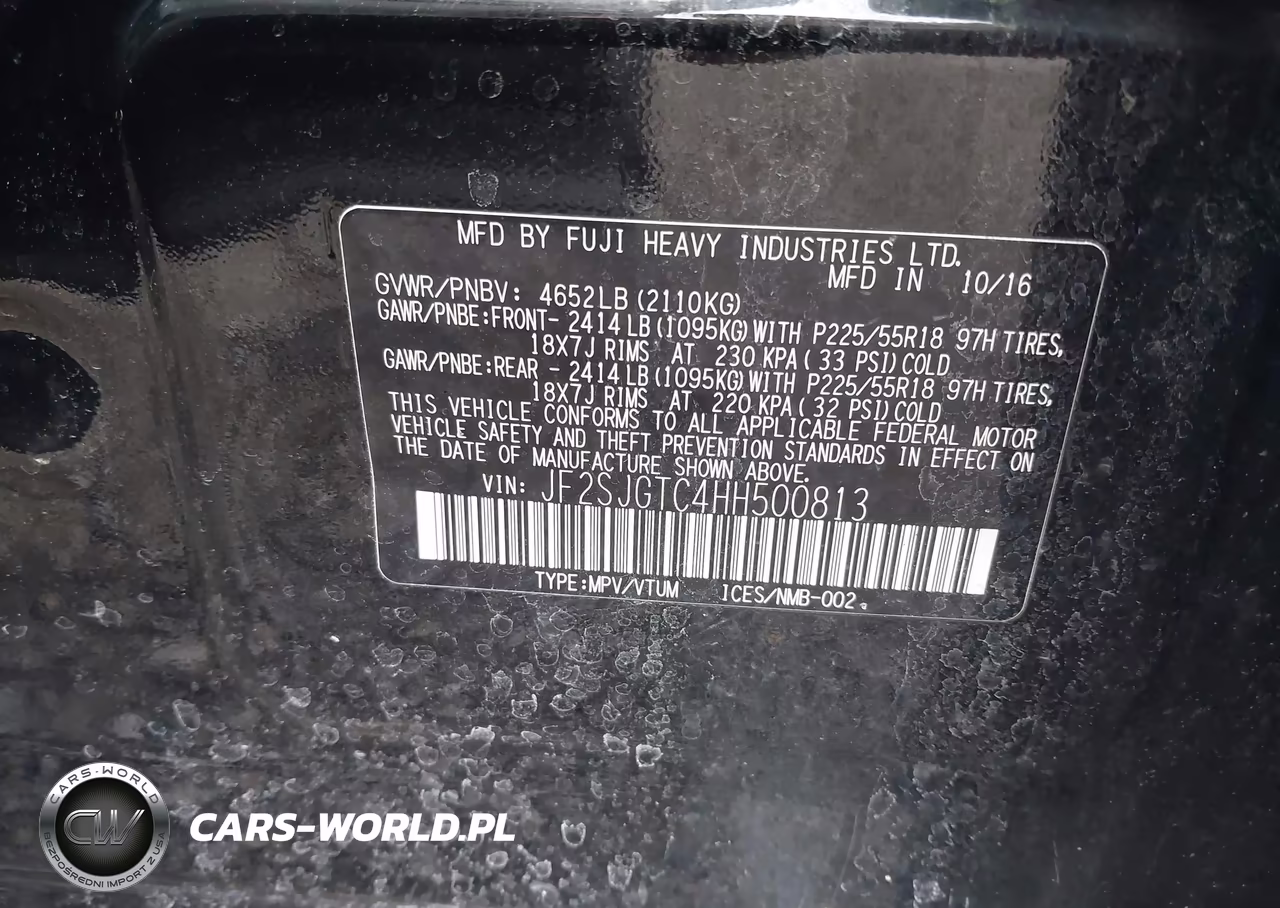 2017 Subaru Forester 2.0Xt Touring VIN:JF2SJGTC4HH500813 - 9