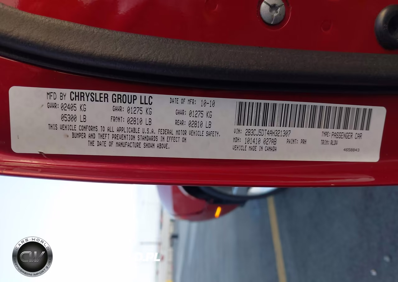 2010 Dodge Challenger R-T VIN:2B3CJ5DT4AH321307 - 9