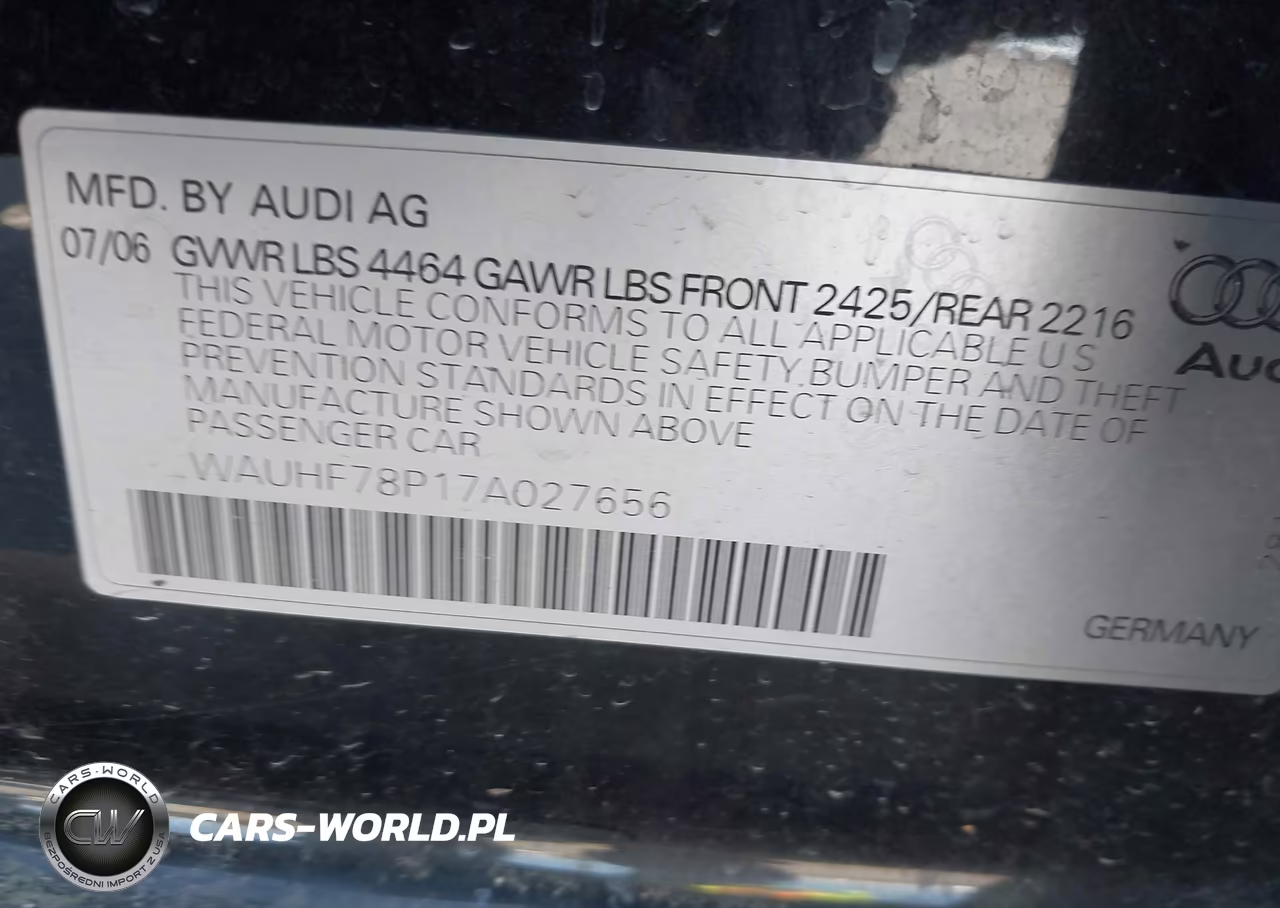 2007 Audi A3 2.0T VIN:WAUHF78P17A027656 - 9