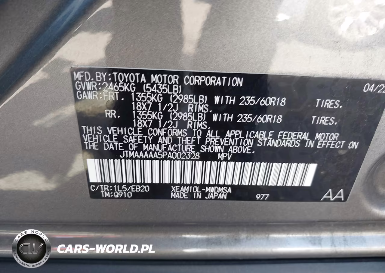 2023 Toyota Bz4X Xle VIN:JTMAAAAA5PA002328 - 9