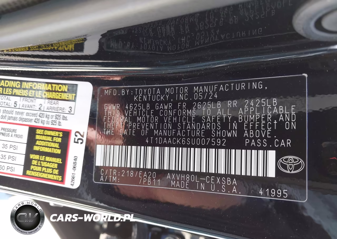 2025 Toyota Camry Xse-Xle-Le-Se VIN:4T1DAACK6SU007592 - 9