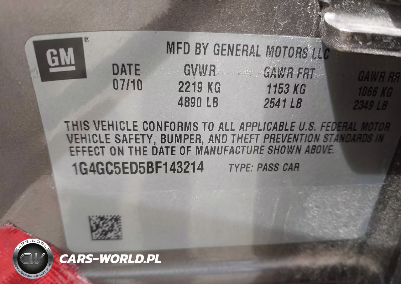 2011 Buick Lacrosse Cxl VIN:1G4GC5ED5BF143214 - 9