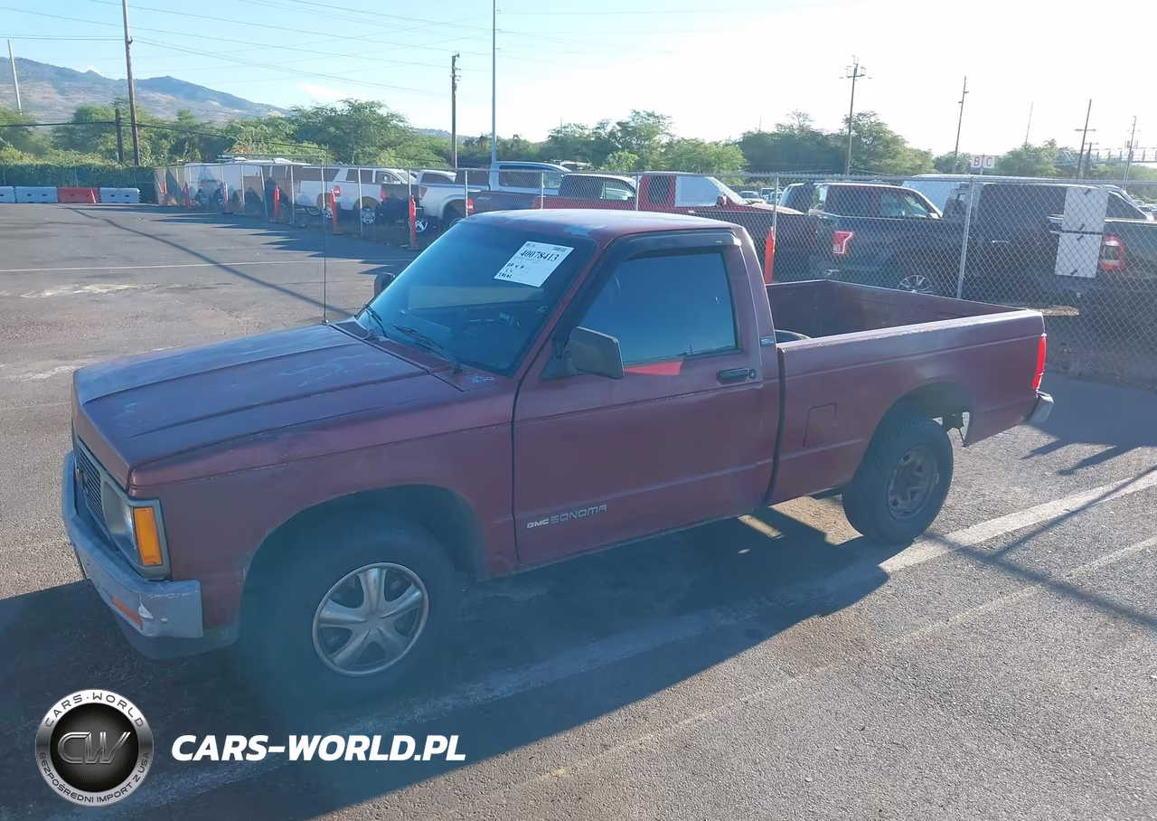 1992 GMC Sonoma VIN:1GTCS14Z9N8502956 - 2